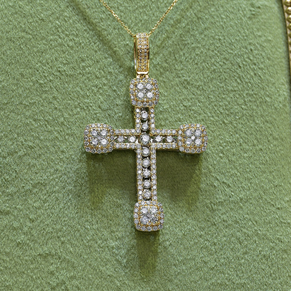 Two-Tone Diamond Cross