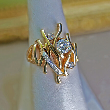 Freeform Diamond Ring