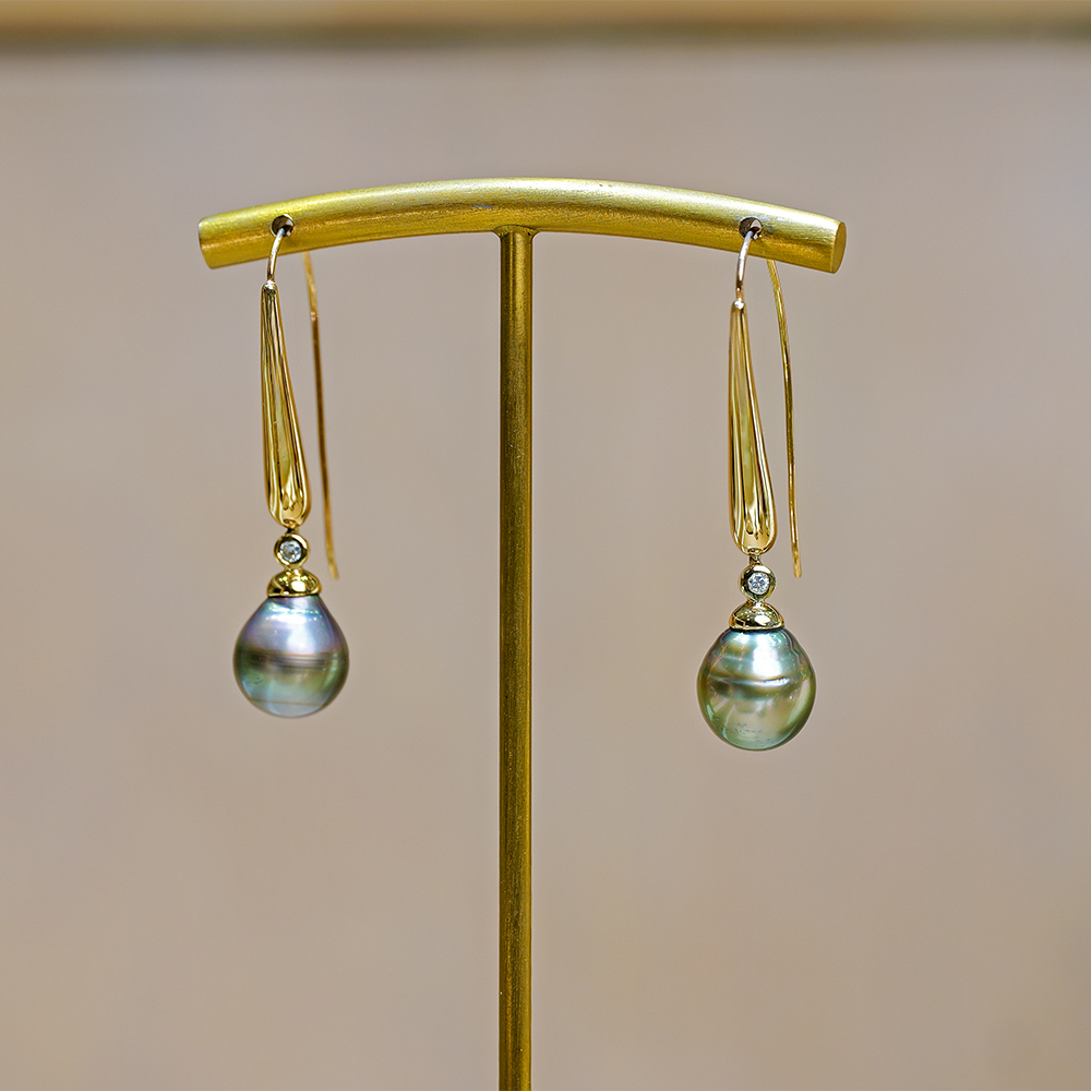 Tahitian Pearl Drop Earrings