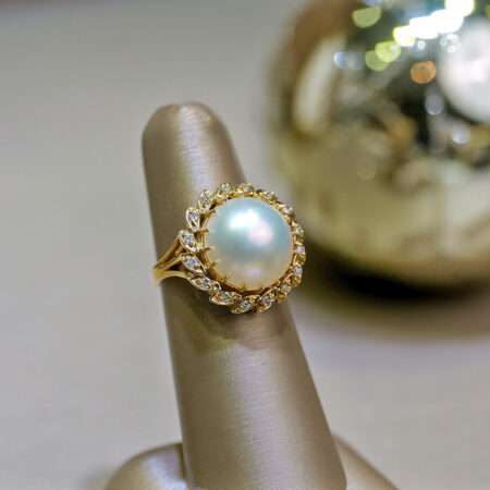Pearl & Diamond Ring