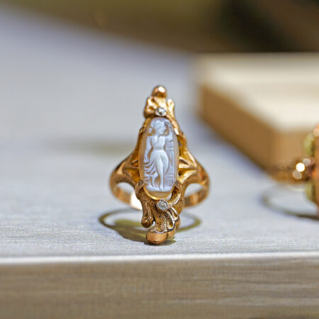 Marquise Shaped Cameo Ring