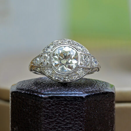 European Cut Diamond Ring