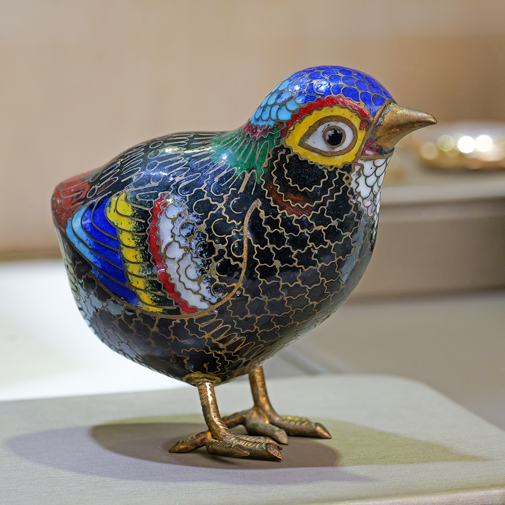 Vintage Cloisonne Bird