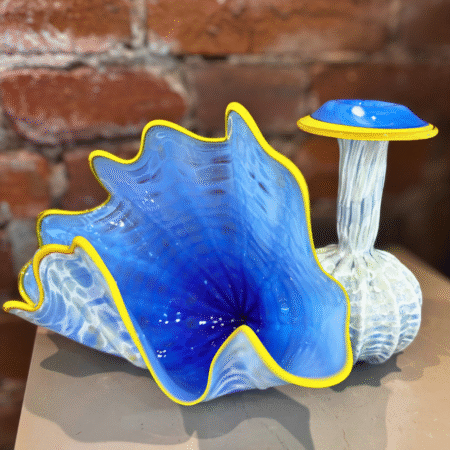 Sea Foam Blue Amphora & Clamflower