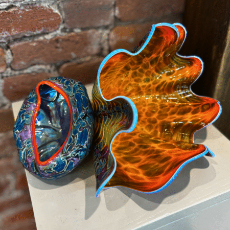 Little Coral Free-Form w/ Small Basket Glass