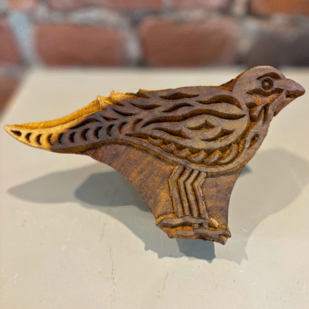 Bird Woodblock Print Stamp