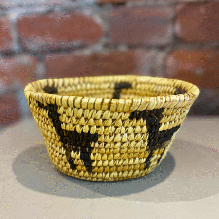 Hand Woven Basket with Animal Pattern