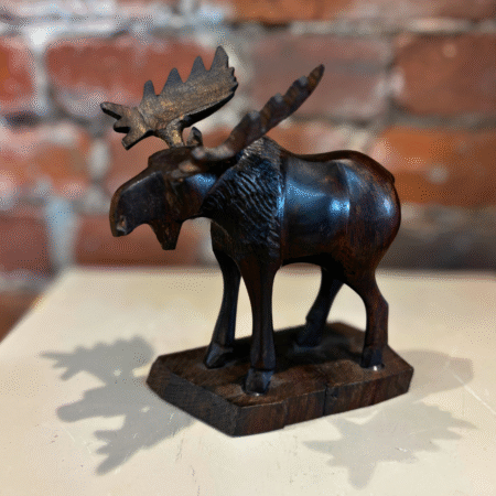 Hand-Carved Ironwood Moose
