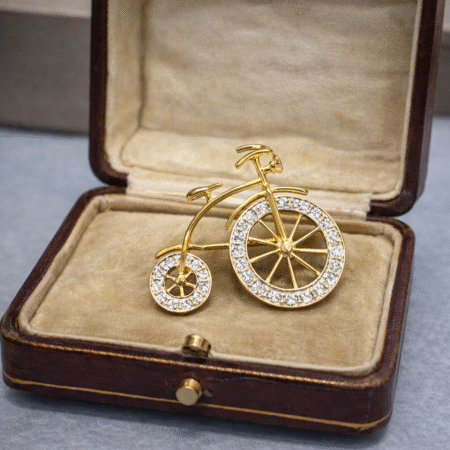 Two-Tone Bicycle Pin