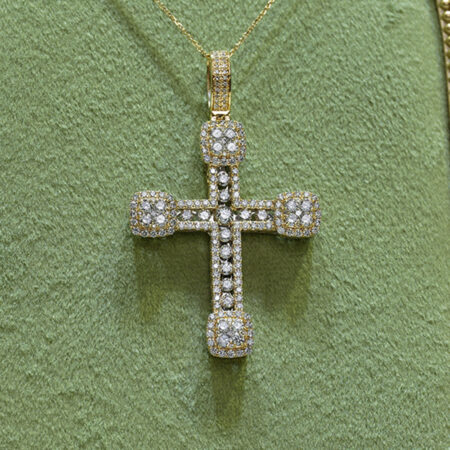 Two-Tone Diamond Cross
