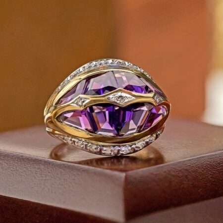 Domed Amethyst Ring