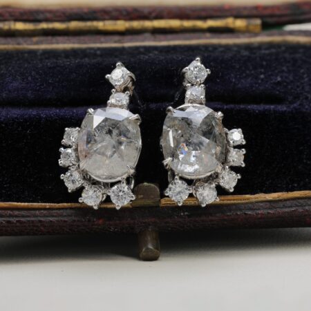 Salt & Pepper Diamond Earrings