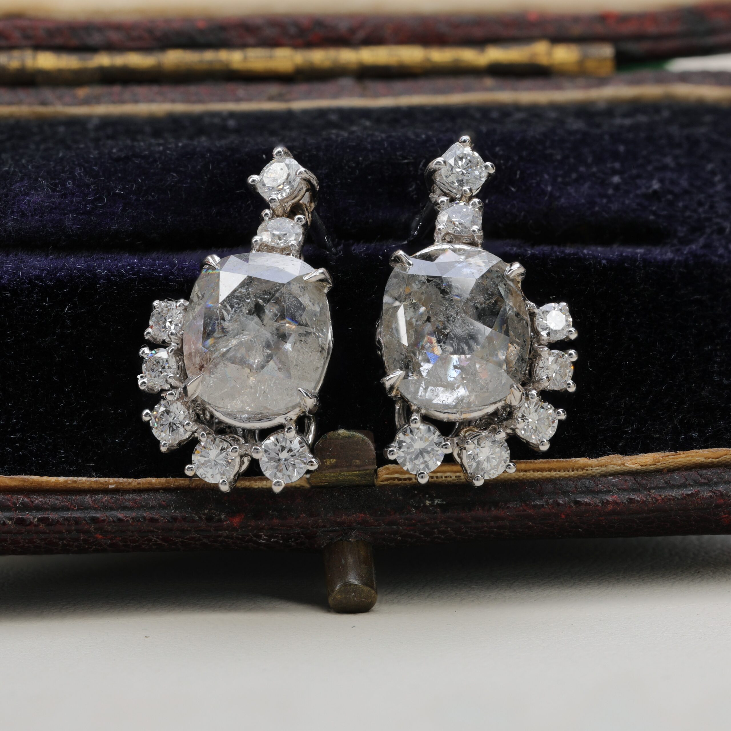 Salt & Pepper Diamond Earrings