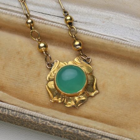 Chalcedony Flower Necklace