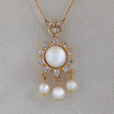 Pearl & Diamond Necklace