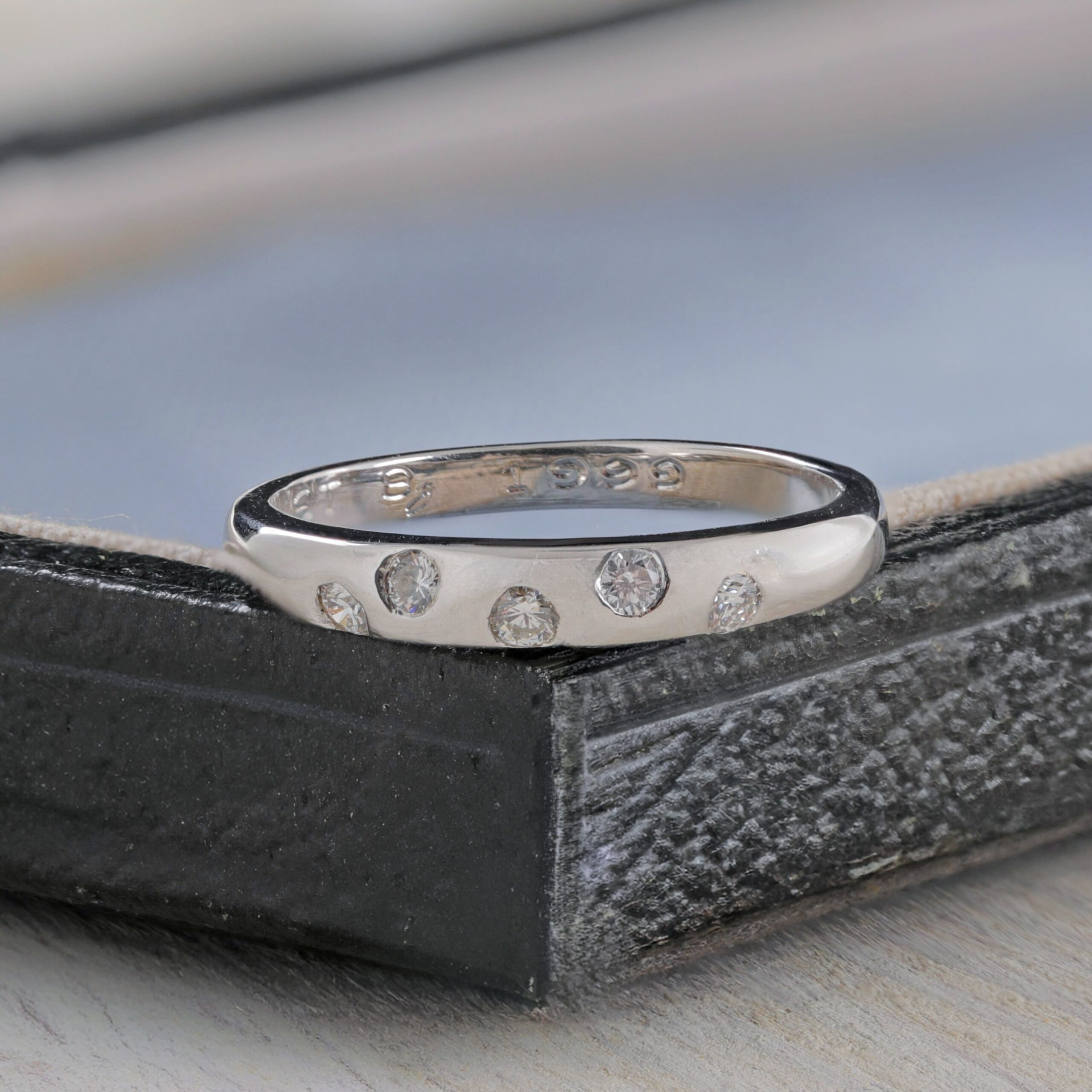 Flush Set Diamond Band