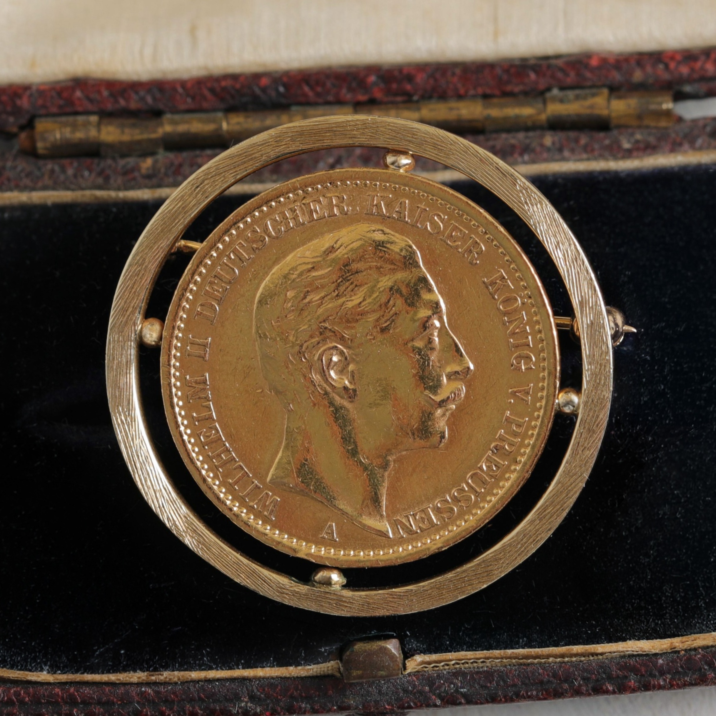 German 20 Mark Gold Coin Pin