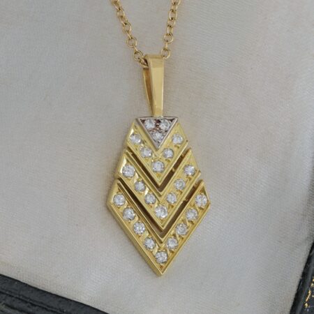 Diamond Chevron Pendant