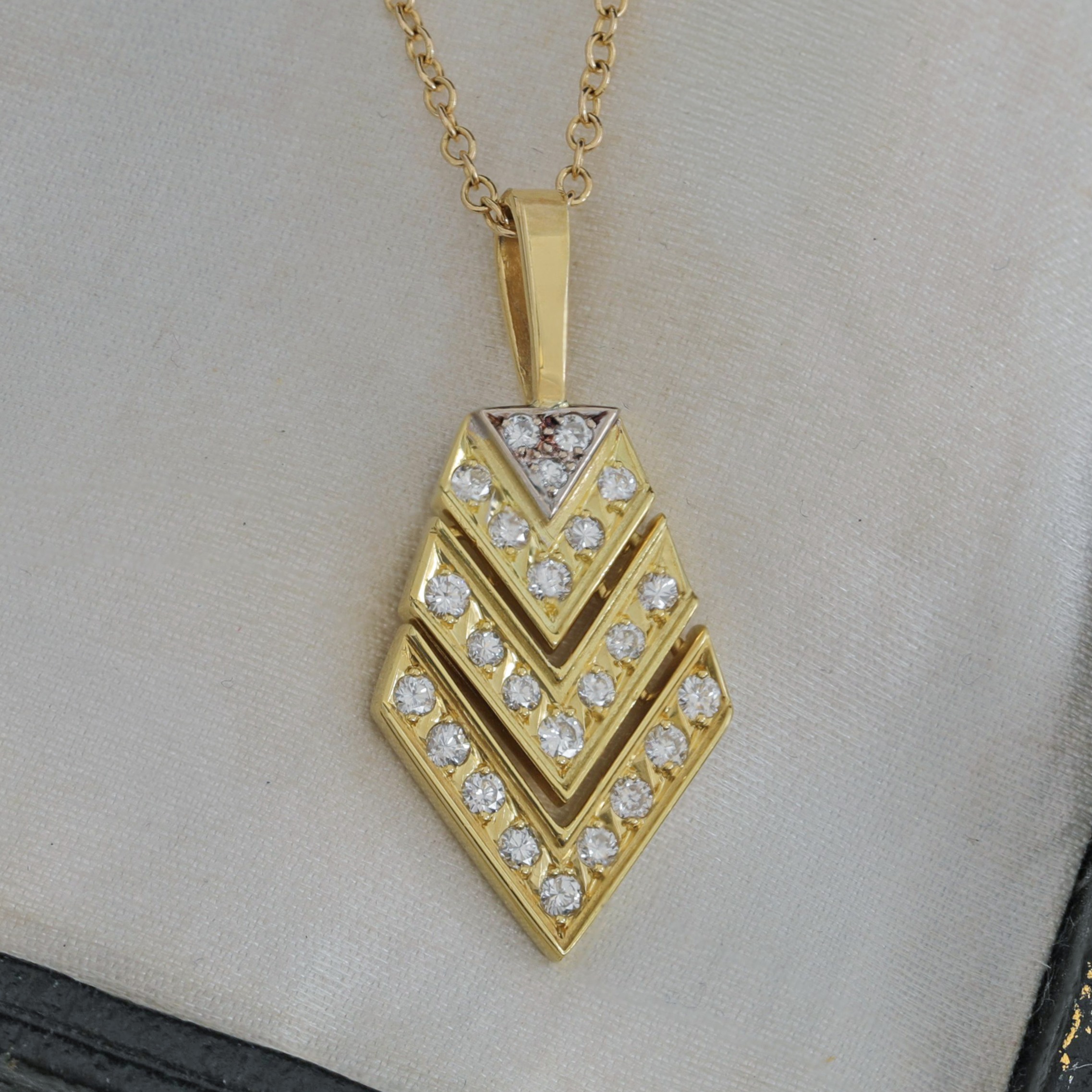 Diamond Chevron Pendant