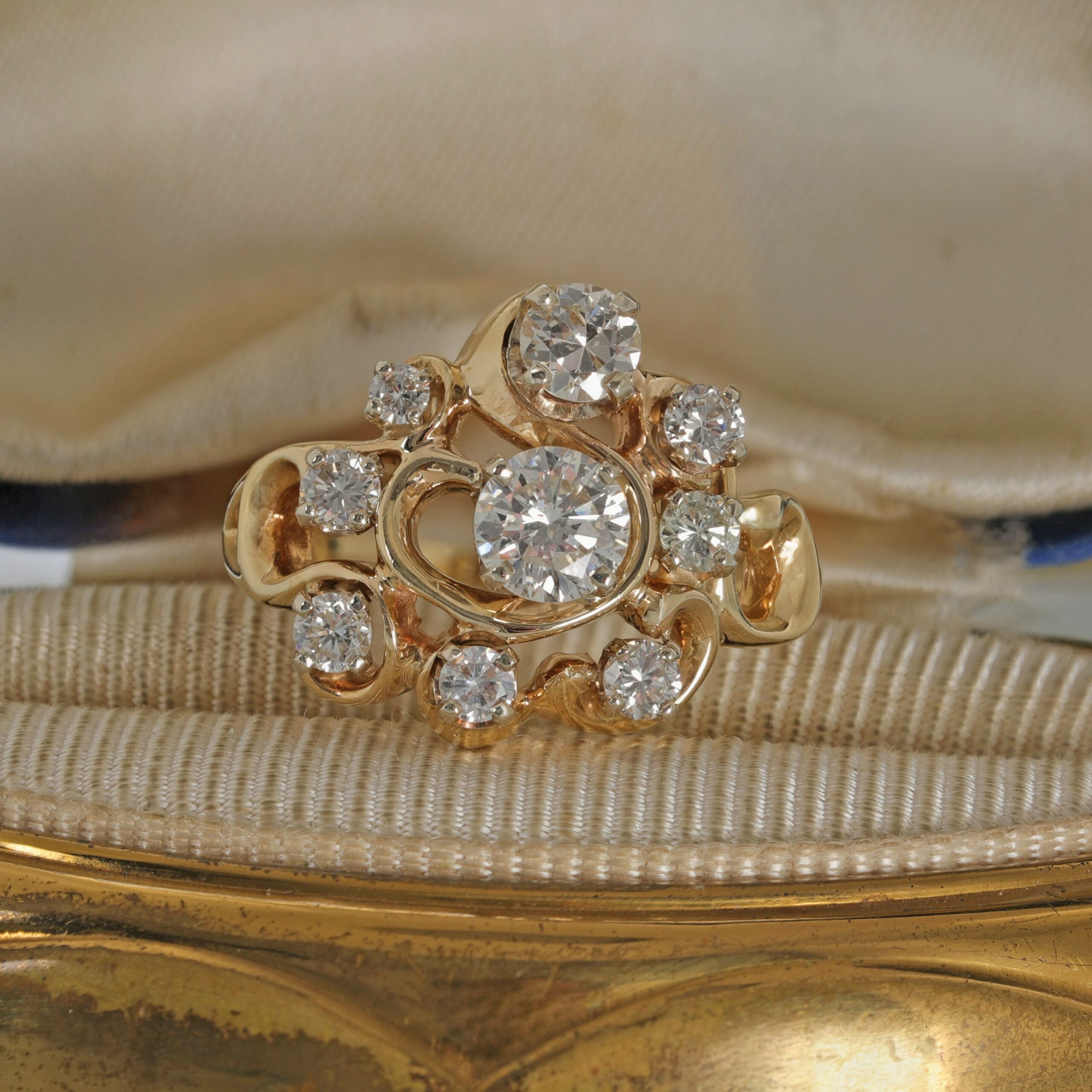 Diamond Cluster Ring
